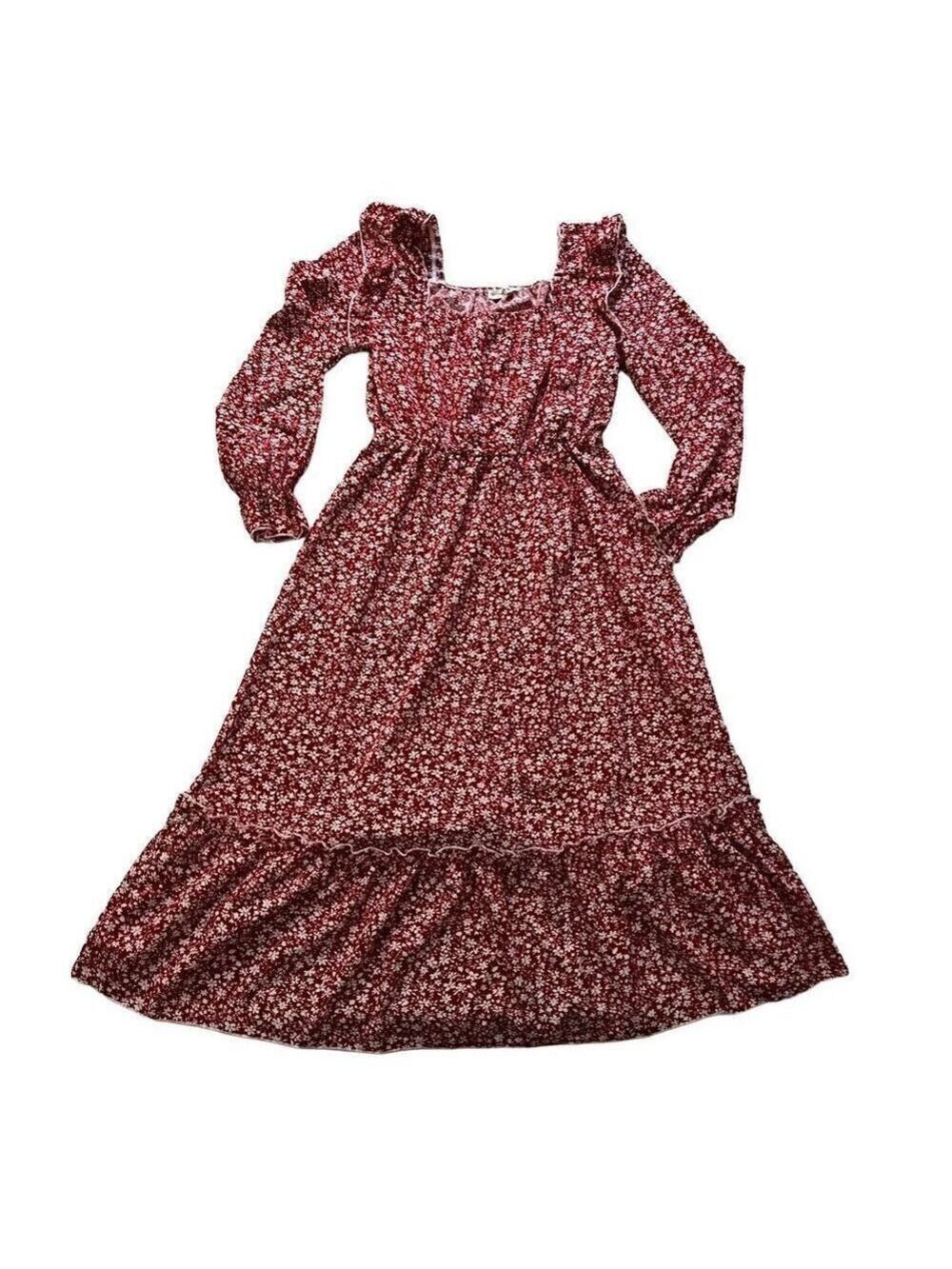 ANNA KASI California Red Floral Dress size M